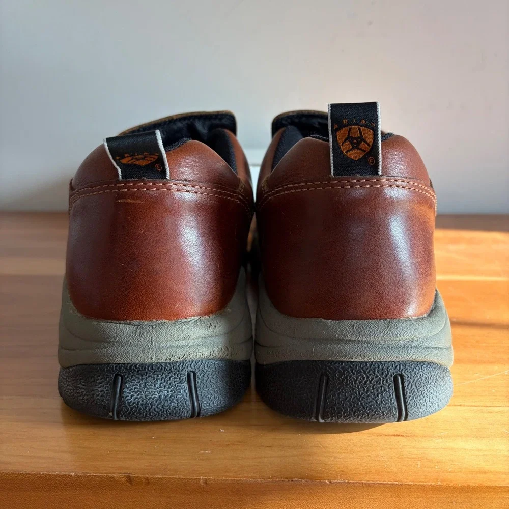 Ariat Mens Spitfire Brown Leather Slip On Loafers ATS Comfort 1002167 Sz 11.5 D